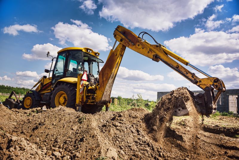 Local Backhoe Digging Service pros at work